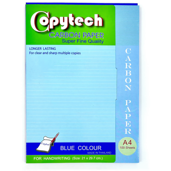 PAPIER CARBONE A4 COPYTEC BLEU