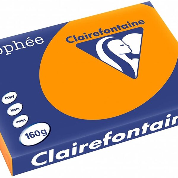 RAMETTE DE PAPIER TROPHEE 250 FEUILLES A4 160G - ORANGE