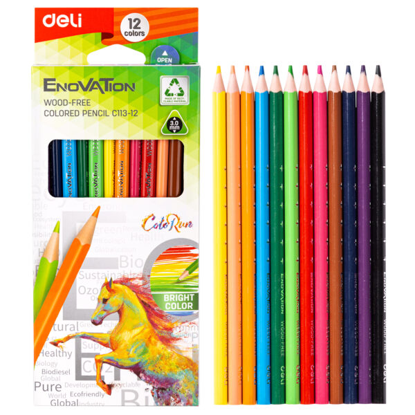 CRAYONS DE COULEUR DELI EC113-12