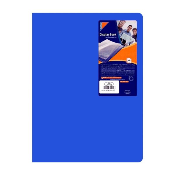 PORTE VUES MINTRA 20 VUES 10 POCHETTES COULEURS ASSORTIES