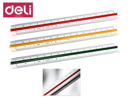 KUTCH REGLE D'ECHELLE DELI 30 CM EN PLASTIQUE E8930